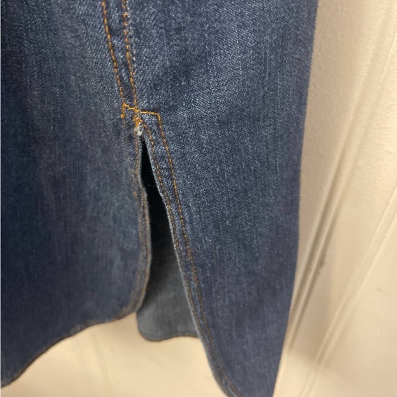 Denim Long-Sleeve Shirt Dress - Picture 3 of 12